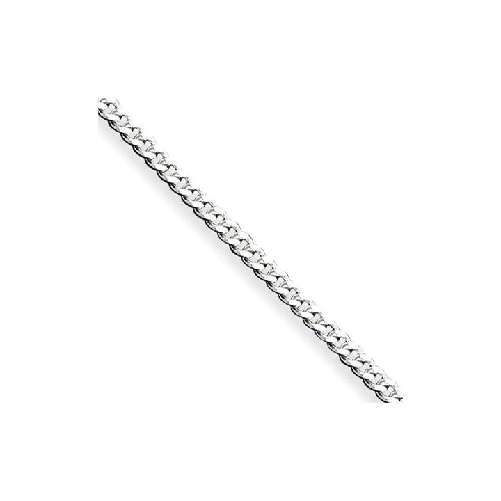 Silver Polished 2.00-mm Solid Curb Link Chain