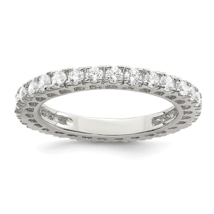 Sterling Silver Eternity Cubic Zirconia Ring