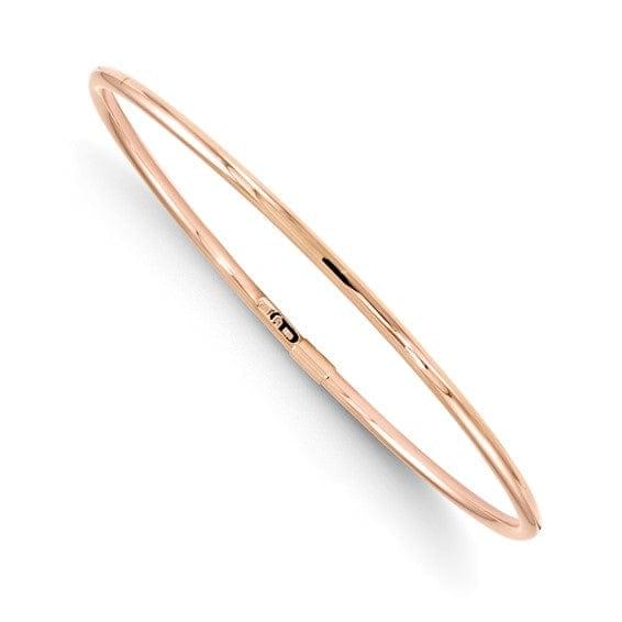 10K Rose Gold Slip-On Bangle