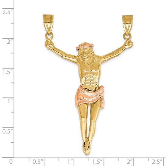 14k Two tone Gold Corpus Pendant