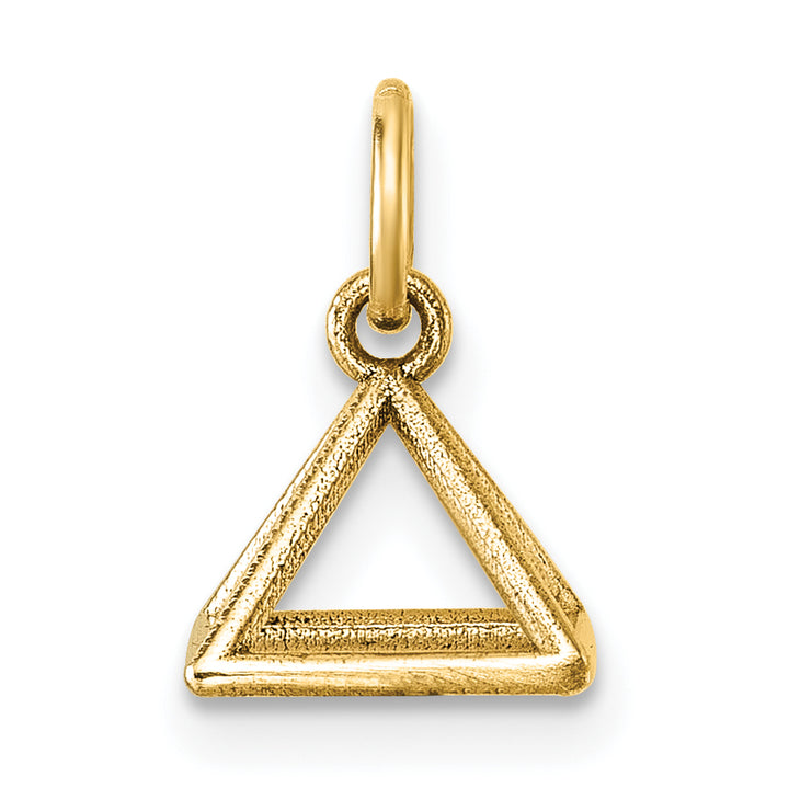 14K Yellow Gold Polished Rectangular Pyramid Shape Pendant