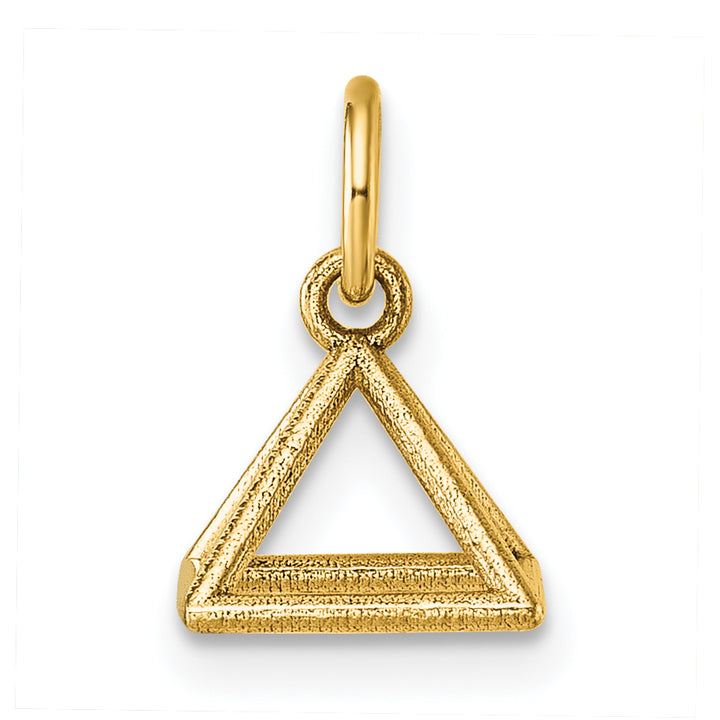 14K Yellow Gold Polished Rectangular Pyramid Shape Pendant