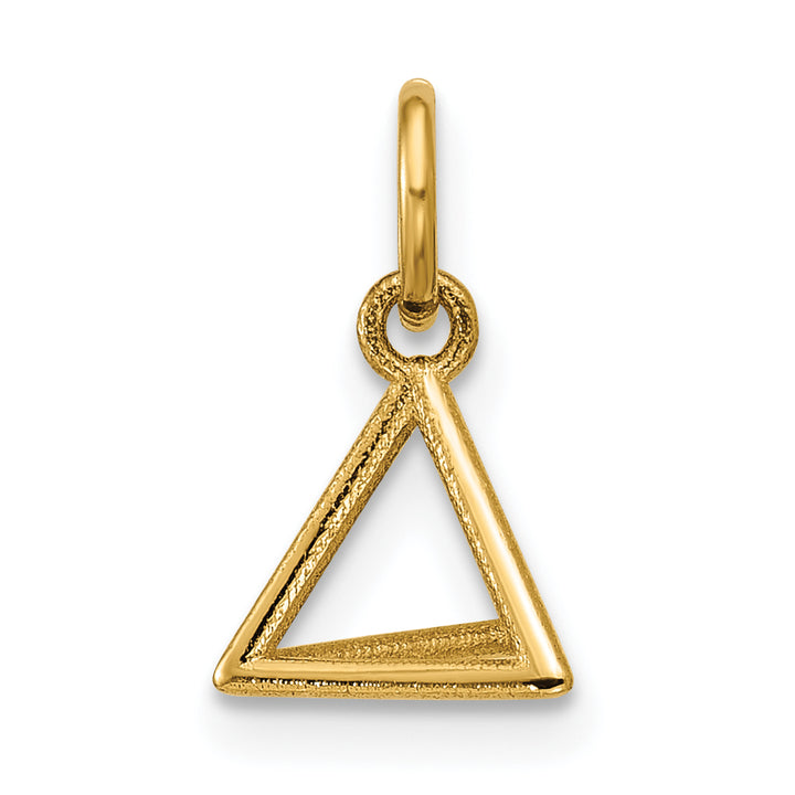 14K Yellow Gold Polished Triangular Pyramid Shape Pendant