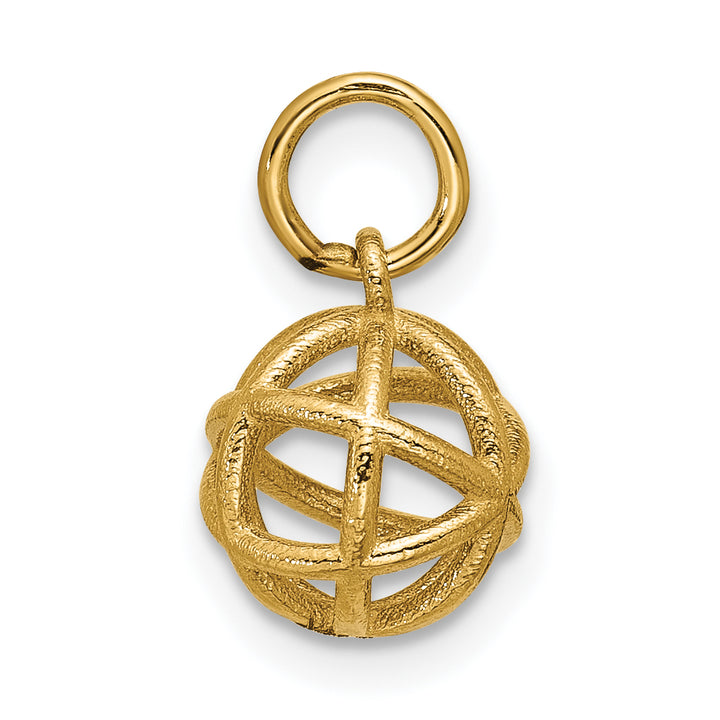 14K Yellow Gold Polished Sphere Shape Pendant