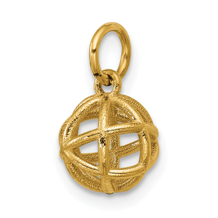 14K Yellow Gold Polished Sphere Shape Pendant