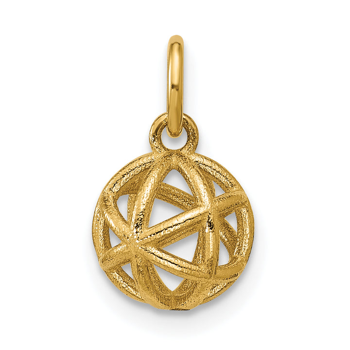 14K Yellow Gold Polished Sphere Shape Pendant