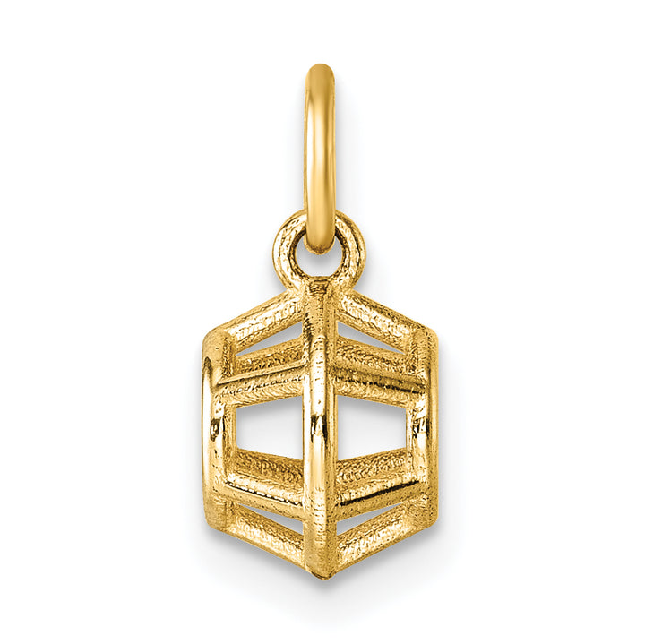 14K Yellow Gold Polished Pentagonal Shape Pendant