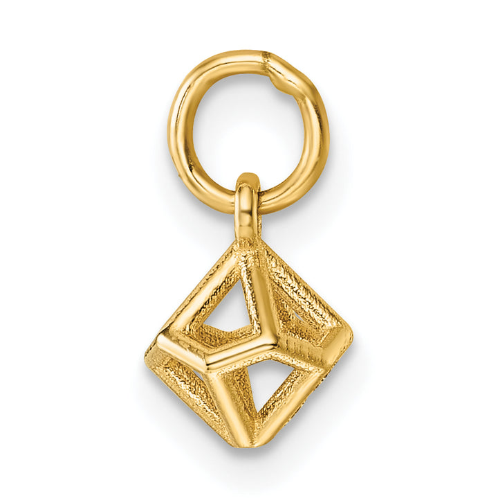14K Yellow Gold Polished Dodecahedron Shape Pendant