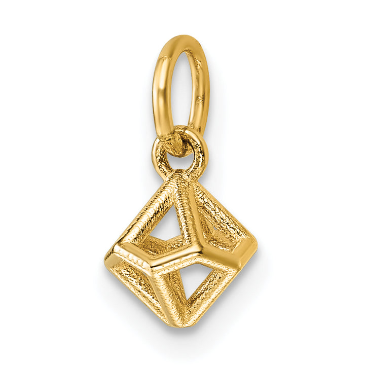 14K Yellow Gold Polished Dodecahedron Shape Pendant