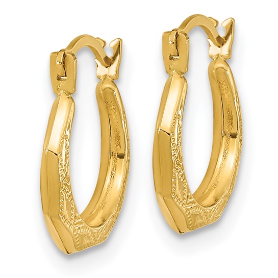 14k Yellow Gold Madi K Hinged Earrings