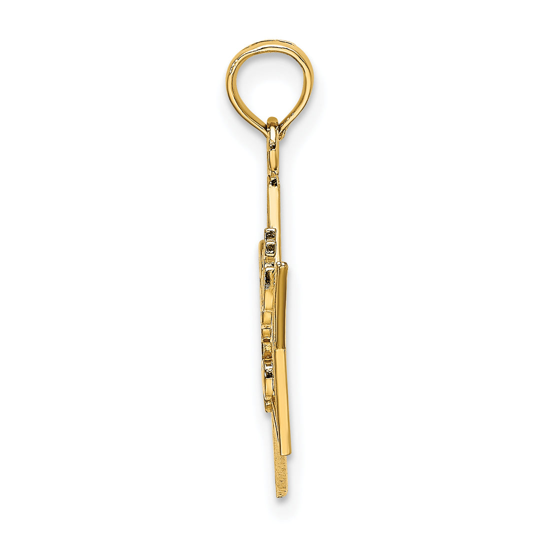 14k Yellow Gold SWEET 16 Pendant