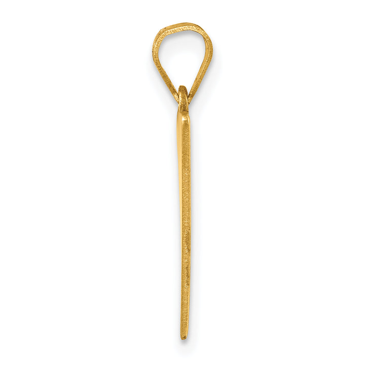 14K Yellow Gold Class Of 2026 Rally Flag  Graduation Charm
