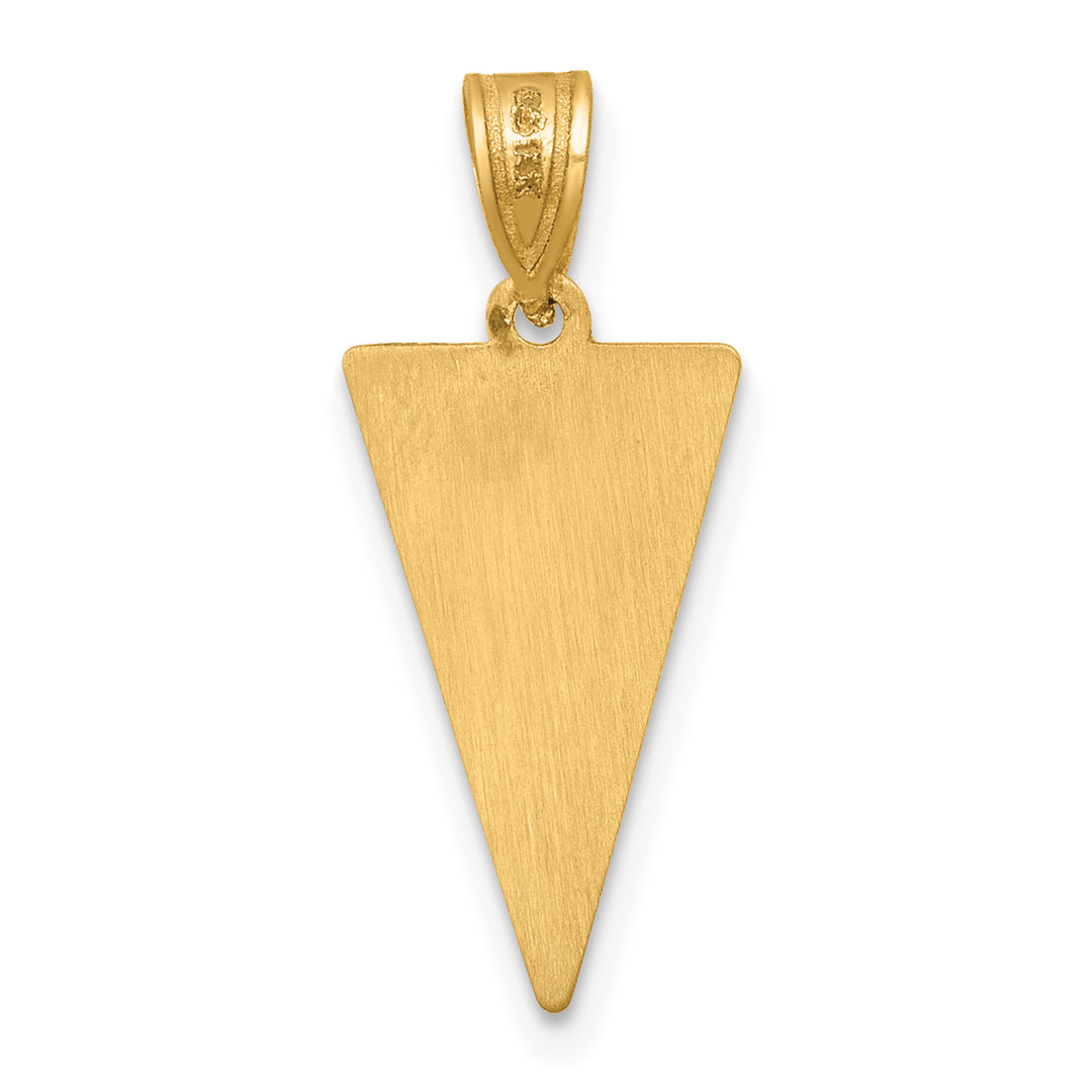 14K Yellow Gold Class Of 2026 Rally Flag  Graduation Charm