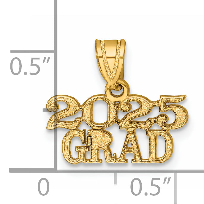14k Yellow Gold Polished Finish 2025 GRAD Charm