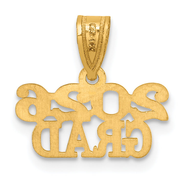 14k Yellow Gold Polished Finish 2026 GRAD Charm