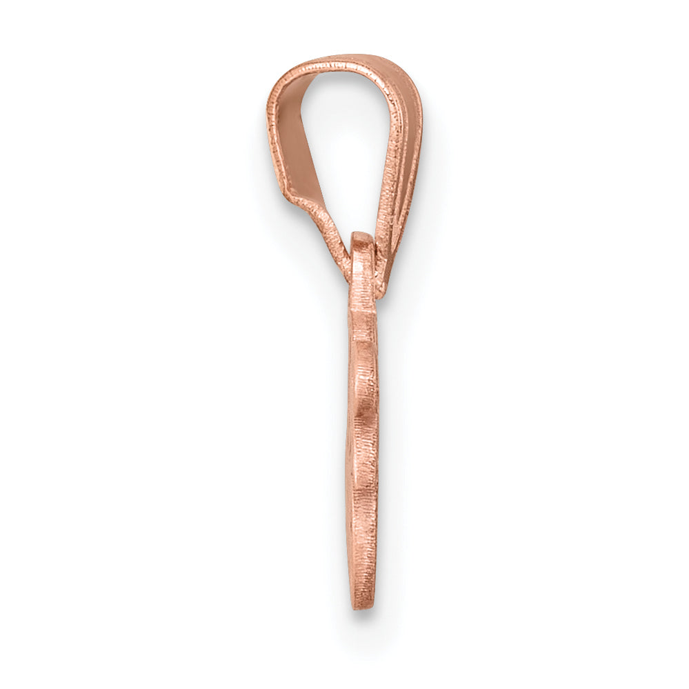 14K Rose Gold Polished Finish 2025 GRAD Charm