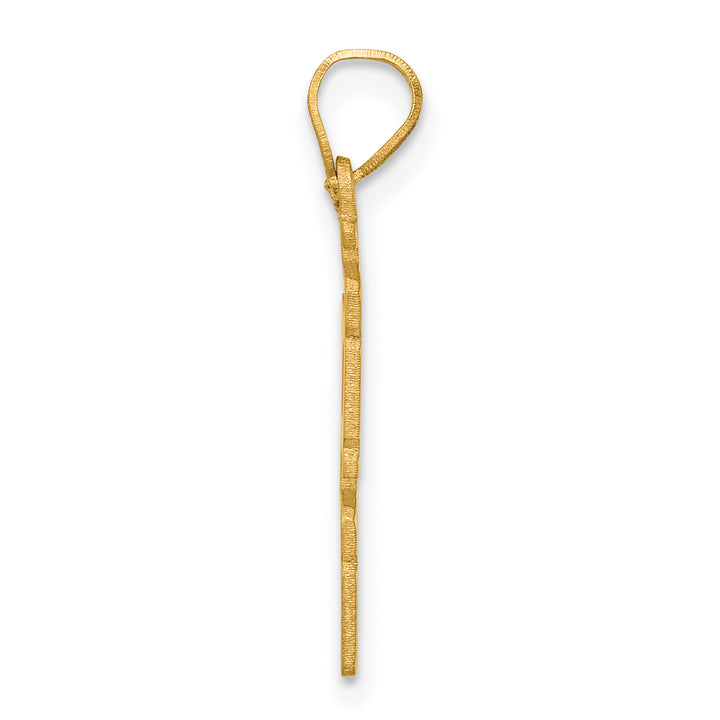 14K Yellow Gold Polished Vertical Shape 2026 Charm