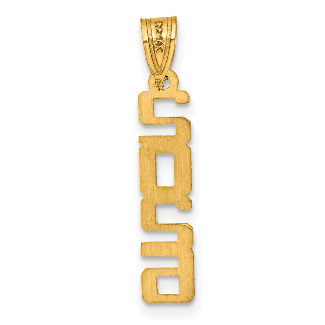 14K Yellow Gold Polished Vertical Shape 2026 Charm