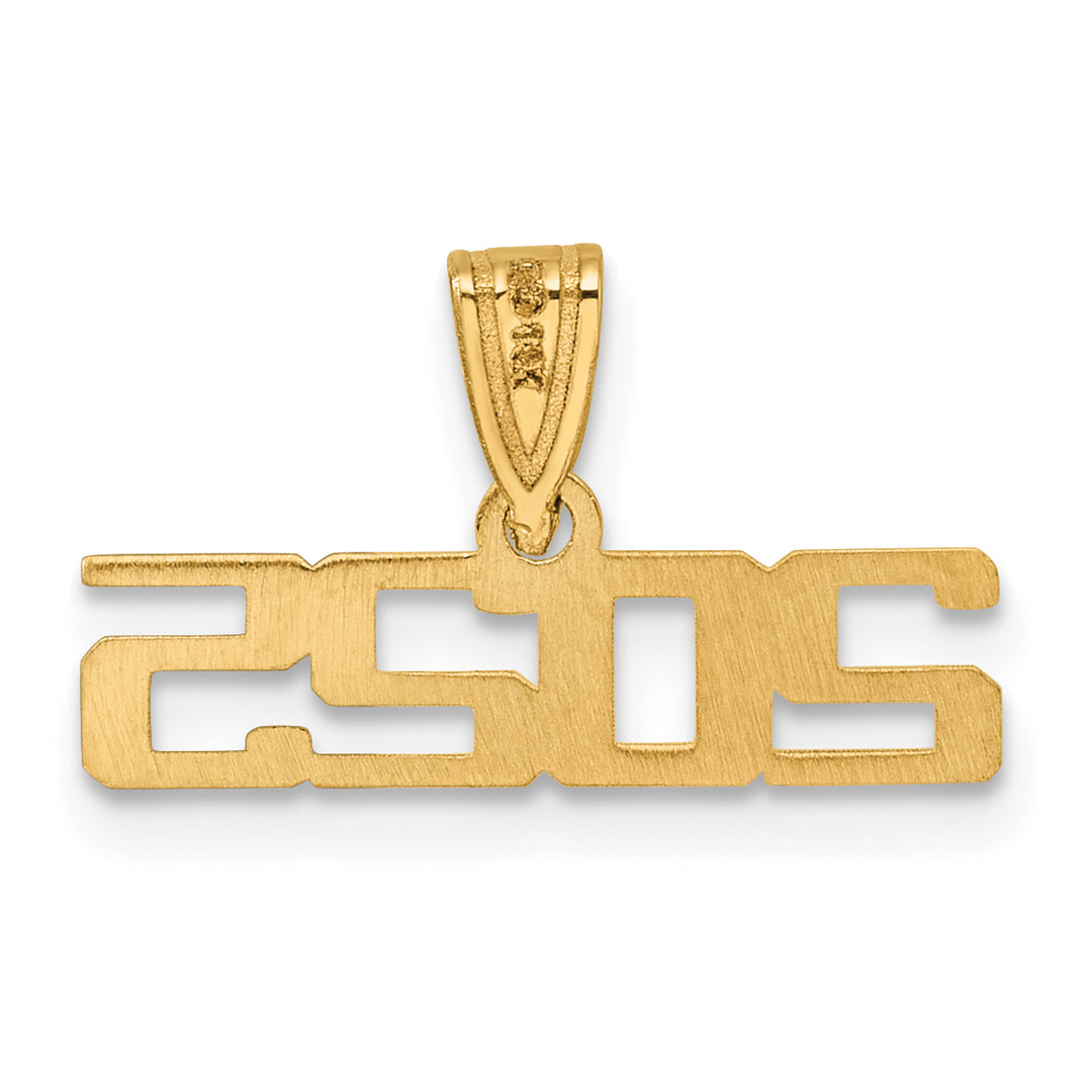 14K Yellow Gold  Horizontal Design 2025 Charm