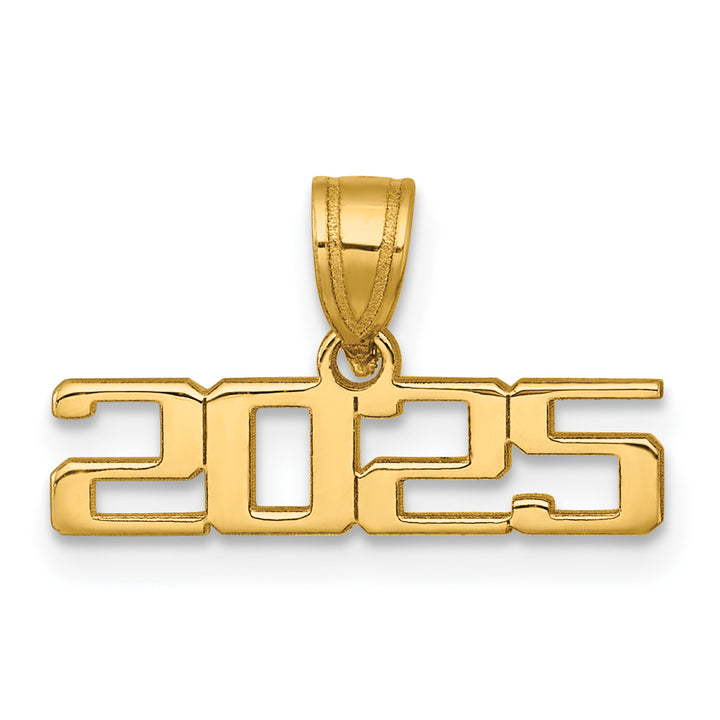 14K Yellow Gold  Horizontal Design 2025 Charm