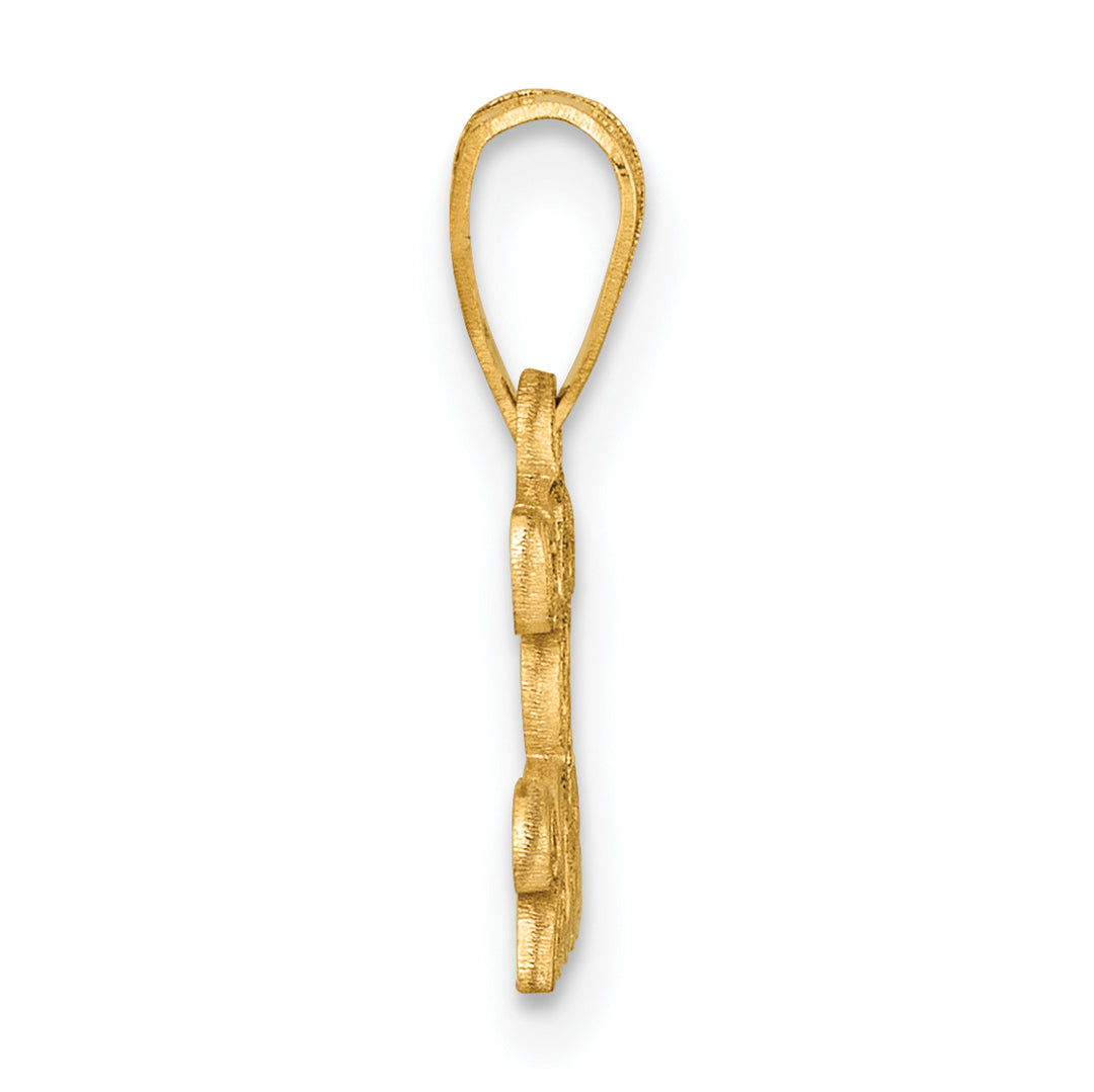 14k Yellow Gold Block CLASS OF 2025 Charm