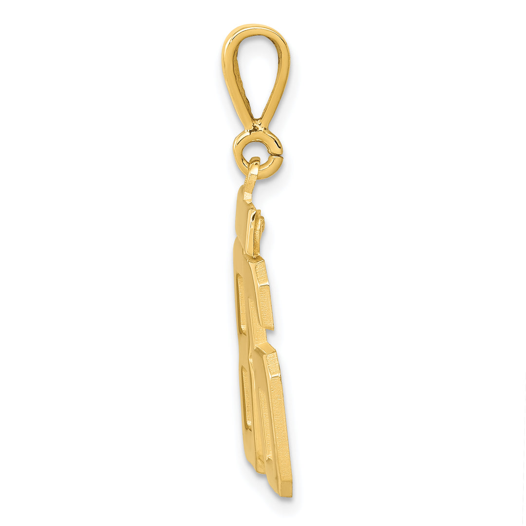 14k Yellow Gold Medium Polished Number 86 Charm