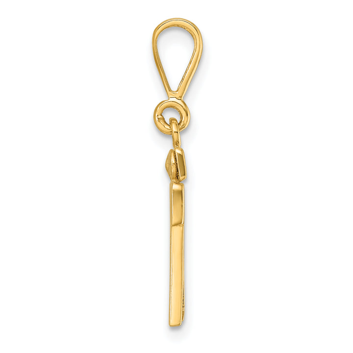 14k yellow gold small polished number 16 charm