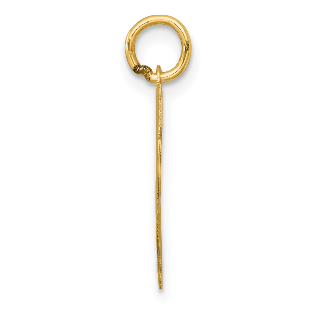 14k Yellow Gold Class of 2025 Heart Charm Pendant