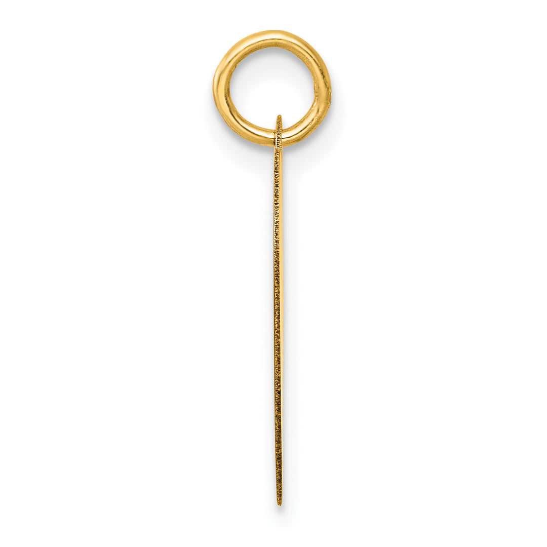 14k Yellow Gold Polished Class of 2026 Heart Charm