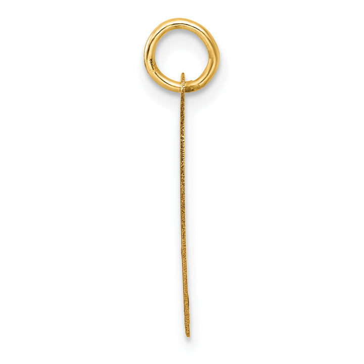 14K Yellow Gold CLASS OF 2025 Cut-Out Heart Design Charm