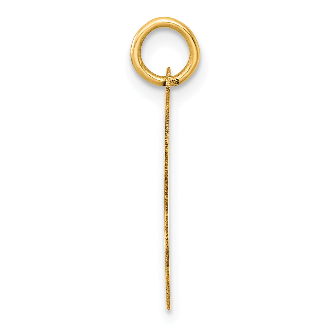 14K Yellow Gold CLASS OF 2026 Cut-Out Heart Design Charm