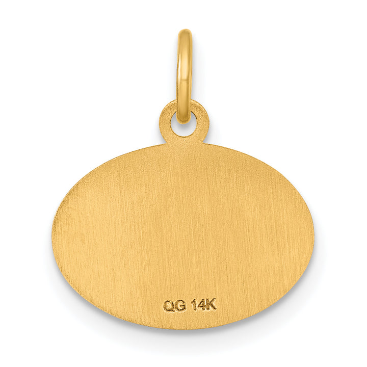 14k Yellow Gold Oval CLASS OF 2026 Charm