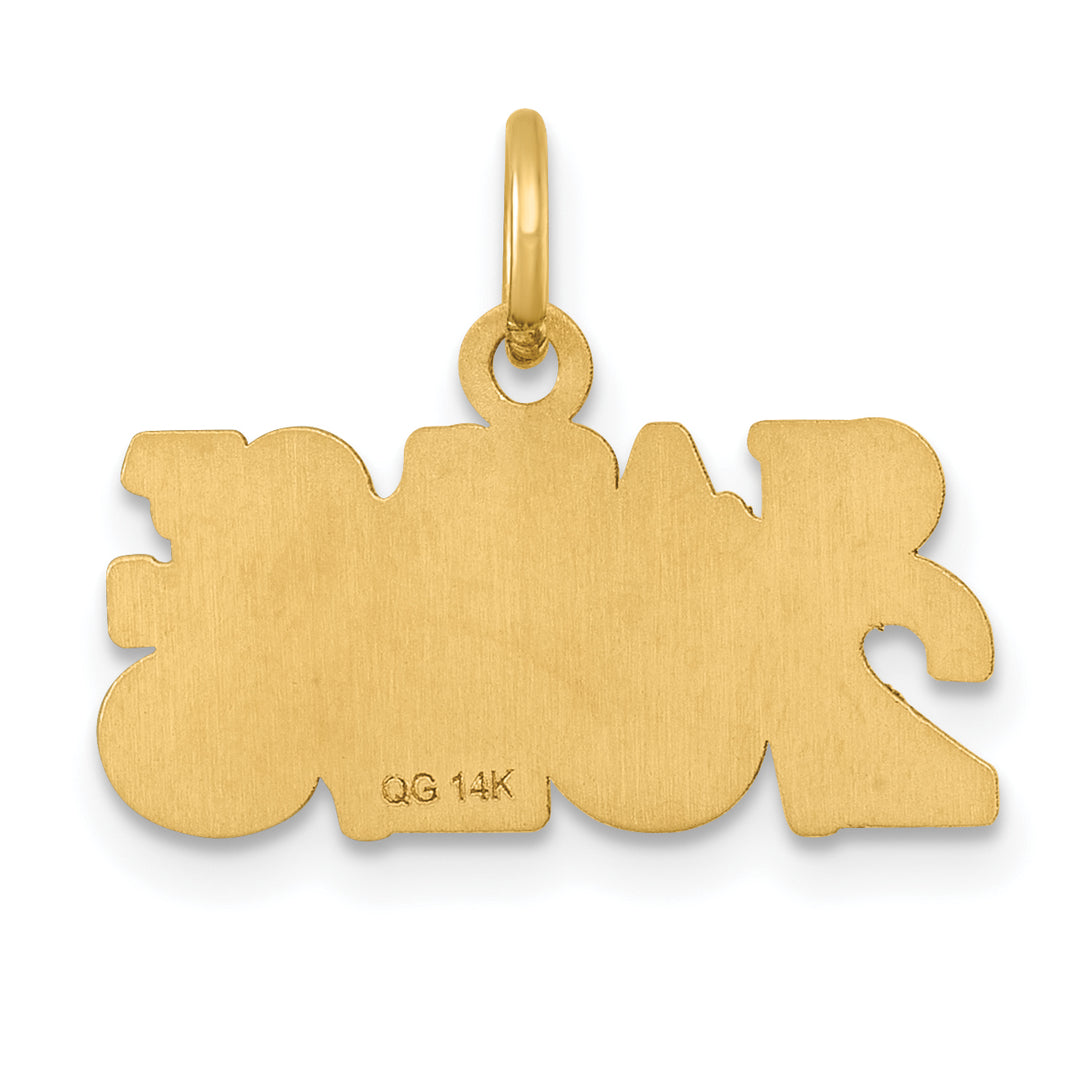 14k Yellow Gold CLASS OF 2025 Charm Pendant