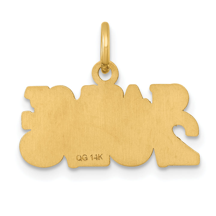 14k Yellow Gold CLASS OF 2025 Charm Pendant