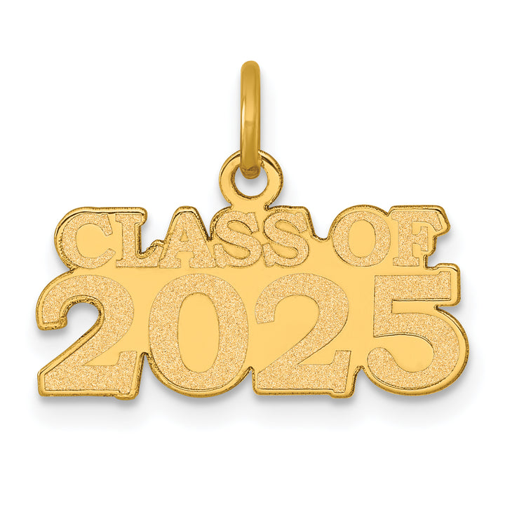 14k Yellow Gold CLASS OF 2025 Charm Pendant