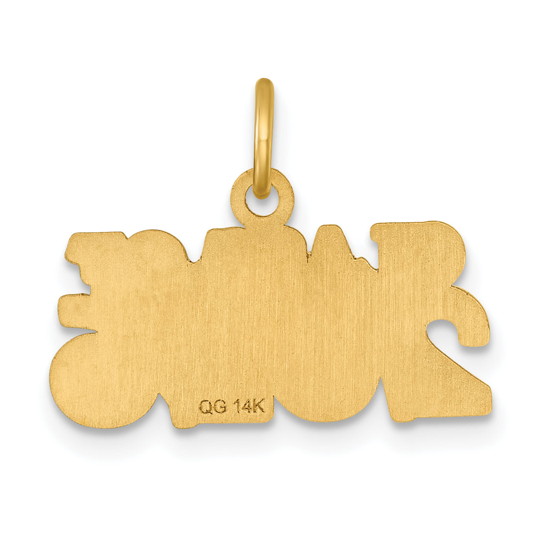 14k Yellow Gold Polished Finish CLASS OF 2026 Charm