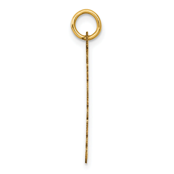 14k Yellow Gold Polished Satin Finish Vertical 2026 Charm