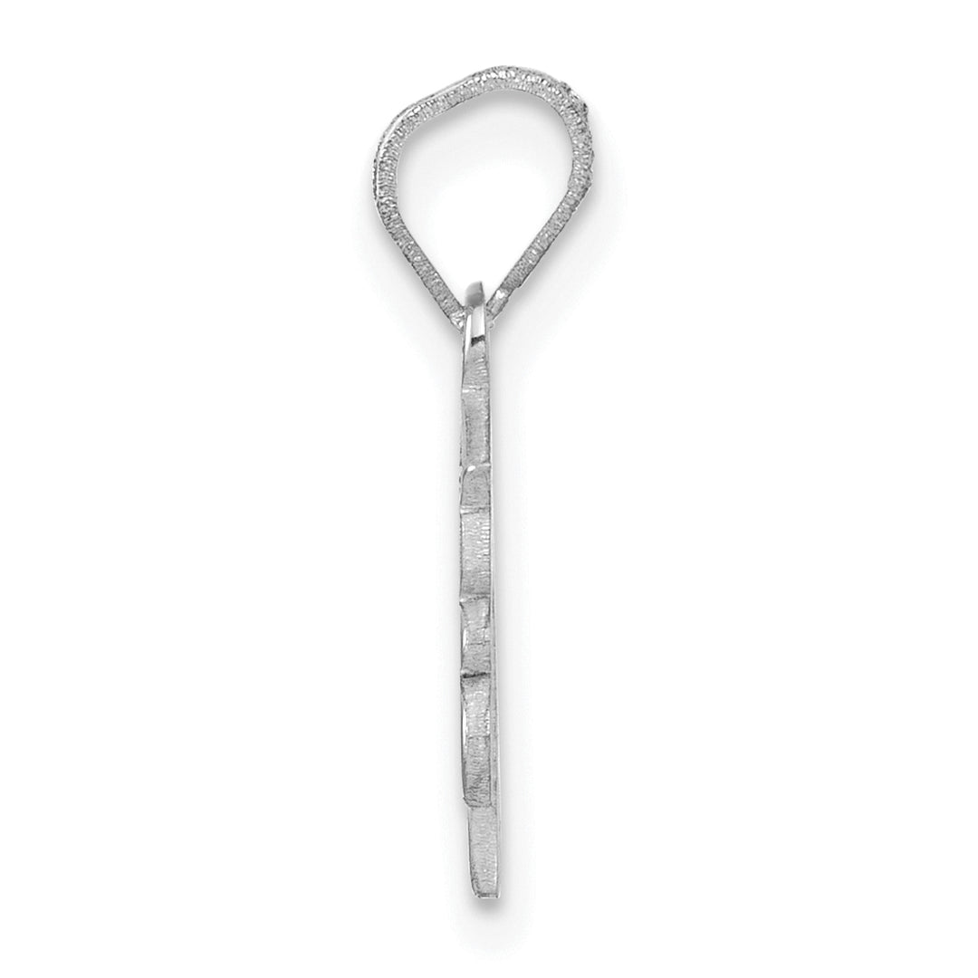 14K White Gold Graduation Cap 26 Tassel Charm