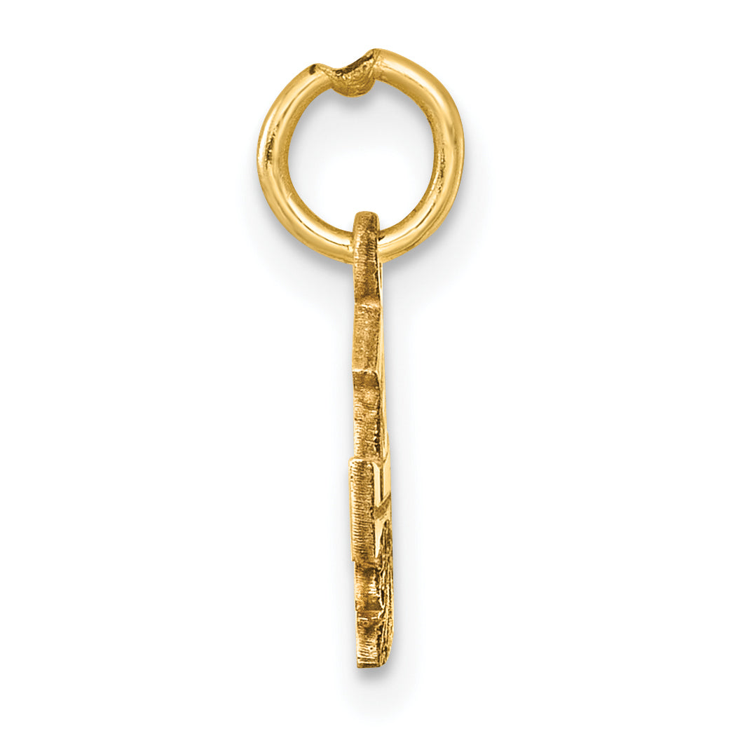 14k Yellow Gold 2026 Graduation Cap Diploma Charm