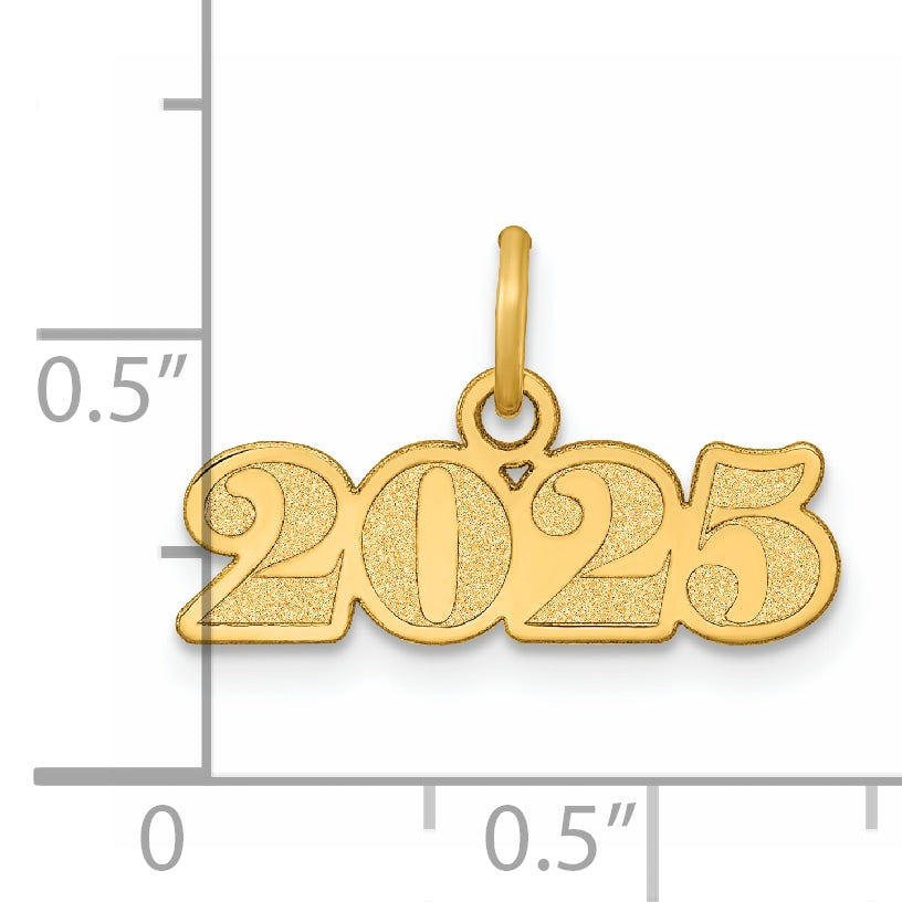 14k Yellow Gold Horizontal 2025 Charm