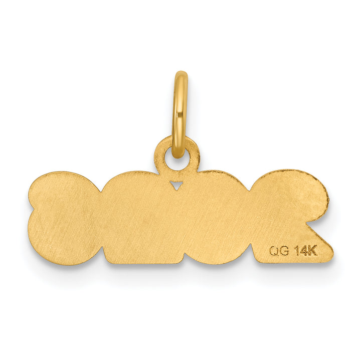 14k Yellow Gold Horizontal Design 2026 Charm