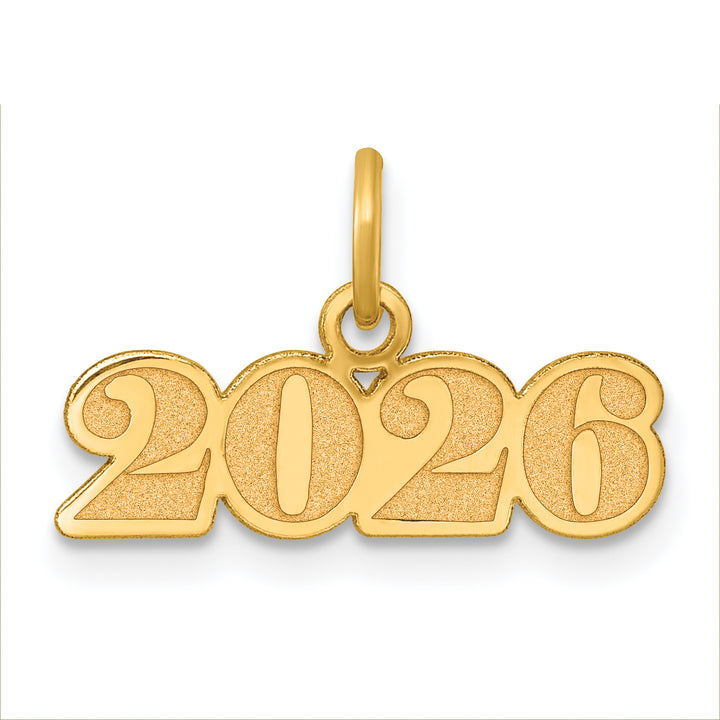 14k Yellow Gold Horizontal Design 2026 Charm
