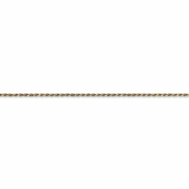 14k Yellow Gold 1.15mm Machine Made Rope Chain