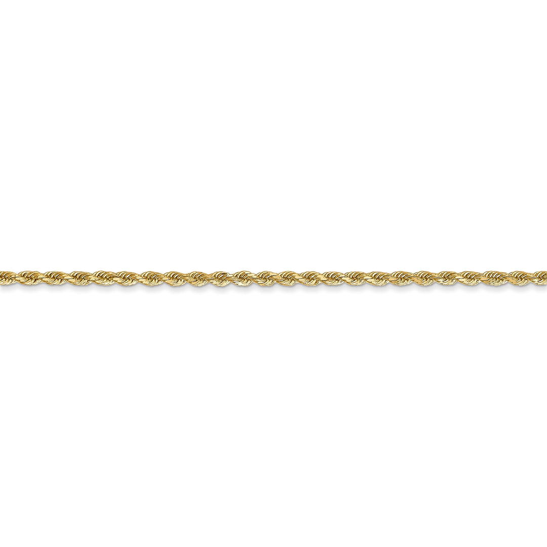 14k Yellow Gold 1.75mm Diamond Cut Rope Chain