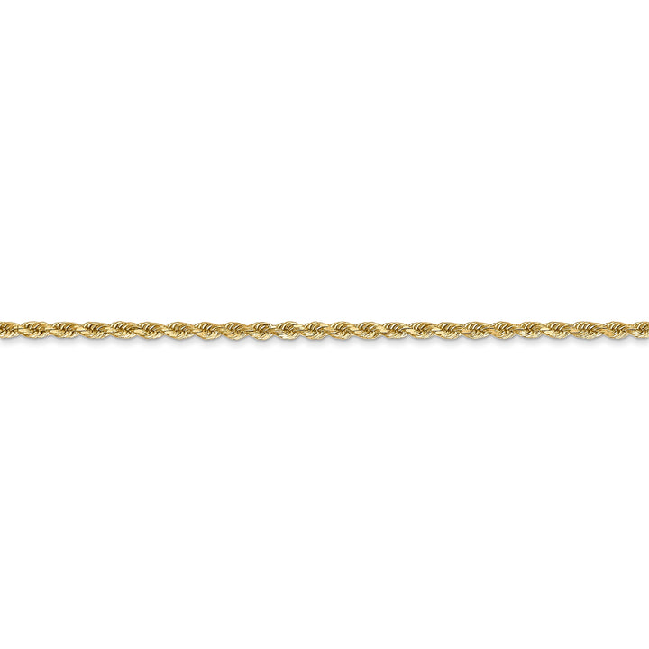 14k Yellow Gold 1.75mm Diamond Cut Rope Chain