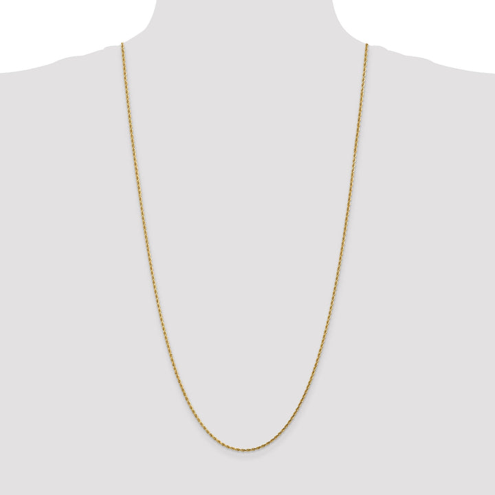 14k Yellow Gold 1.75mm Diamond Cut Rope Chain