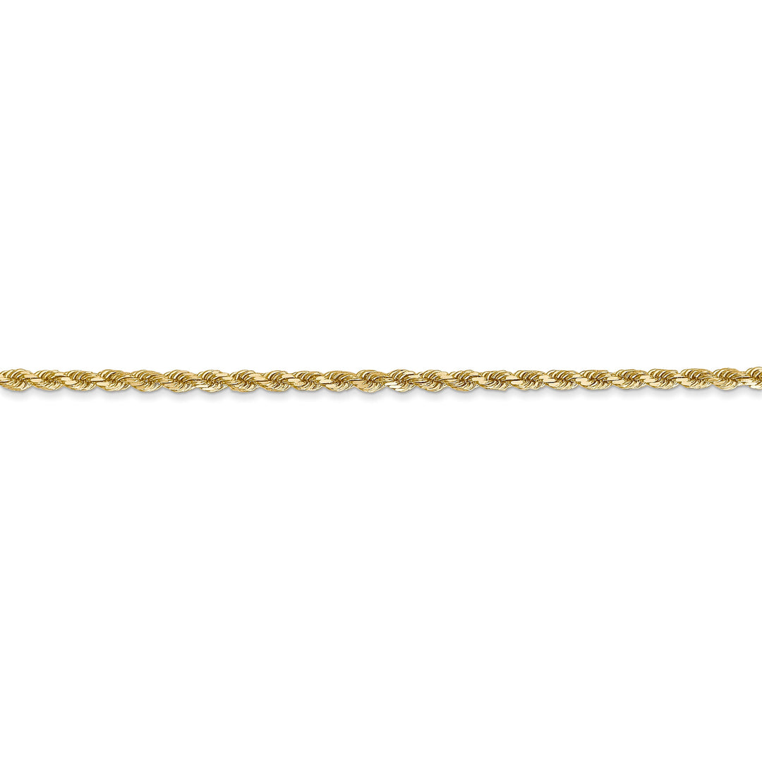 14k Yellow Gold 2.00mm Diamond Cut Rope Chain