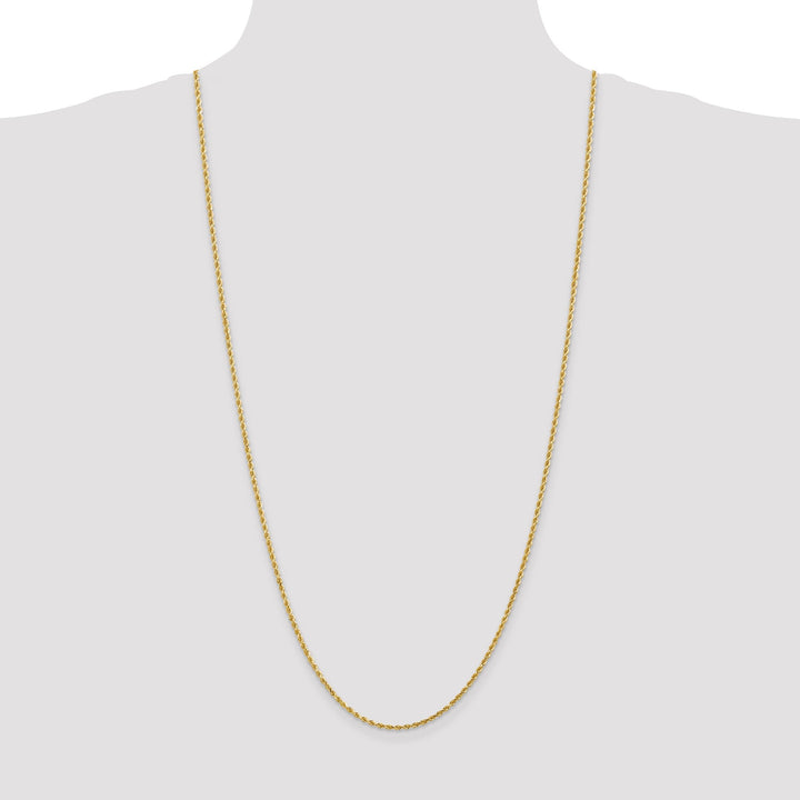 14k Yellow Gold 2.00mm Diamond Cut Rope Chain