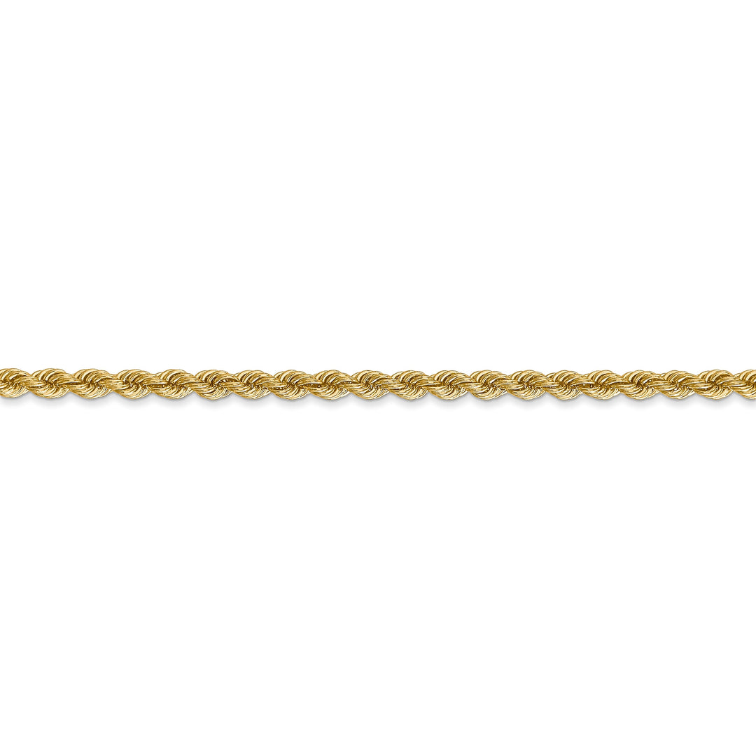 14k Yellow Gold 2.75mm Handmade Rope Chain
