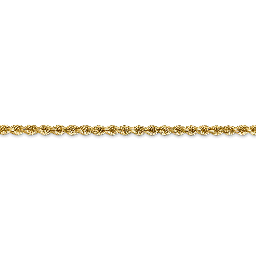 14k Yellow Gold 2.75mm Handmade Rope Chain